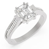 TR040-Mirage diamond ring - 3 ct face up