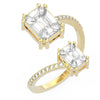 TR043-Mirage diamond ring - You and me Ring
