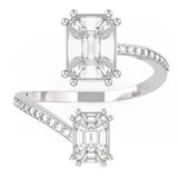 TR043-Mirage diamond ring - You and me Ring