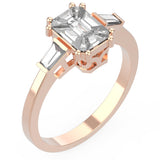 TR044 - Mirage Diamond Ring 4 ct Face Up Beautiful Design for Girls