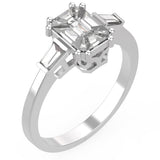 TR044 - Mirage Diamond Ring 4 ct Face Up Beautiful Design for Women 