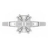 TR044-Mirage diamond ring - 4 ct face up