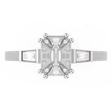 TR044-Mirage diamond ring - 4 ct face up