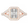 TR045-Mirage diamond ring - 4 ct face up