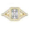 TR045-Mirage diamond ring - 4 ct face up