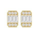 TE066 - Gold with Diamond Earrings for Girls 