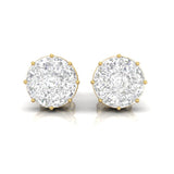 Pizza Cut Diamond Ear Studs | Ear Studs | Trinity Designer Jewel