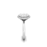 TR067 - Round diamond illusion ring/Pizza cut diamond/Piecut diamond