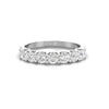 TR069 - Sparkling 7-Stone Claw Set Wedding Ring Ideal for Stacking
