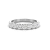 TR069 - 7 stones stackable claw set diamond wedding ring