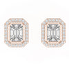 Illusion Diamond Stud Earrings | Stud Earrings | Trinity Designer Jewel