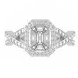 TR050-Mirage diamond ring - 4 ct face up