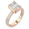 TR057-Mirage diamond ring - 4 ct face up