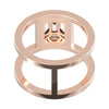 TR058-Mirage diamond ring Rail band- 4 ct face up