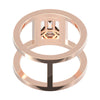TR058-Mirage diamond ring Rail band- 4 ct face up