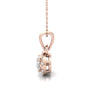 Halo Diamond Necklace | Solitaire Necklace | Trinity Designer Jewel