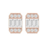TE066 - Gold with Diamond Earrings for Girls 