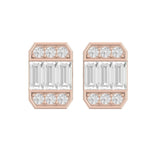 TE066 - Gold with Diamond Earrings for Girls 