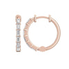 Gold Earrings with Diamond Peace Studs