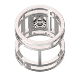 Elegant TR059 Mirage Diamond Ring Rail Band 