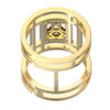 TR059-Mirage diamond ring Rail band- 4 ct face up