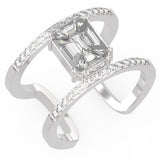 TR061-Mirage diamond ring - 3 carat face up