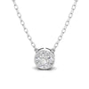 Round Diamond Necklace | Round Necklace | Trinity Designer Jewel