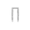 Petite Minimalist Diamond Beaded Bar Ring