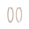 TE055 - Designer Gold Peace Stud Earrings with Diamonds for Women and Girls