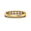 TR069 - Classic 7-Stone Diamond Wedding Ring in a Stackable Claw Setting

