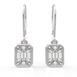 French Wire Diamond Earrings | Best Earring | Trinity Designer Jewel