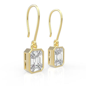 French Wire Diamond Earrings | Best Earring | Trinity Designer Jewel