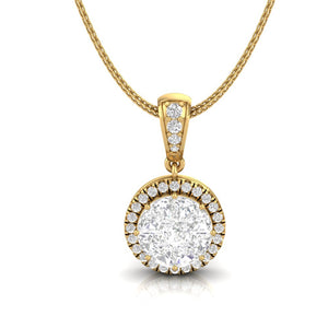 Round Diamond Illusion Necklace | Trinity Designer Jewel