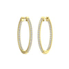 TE055 - Designer Gold Peace Stud Earrings with Diamonds for Women and Girls