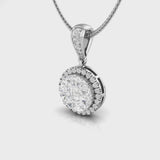 Round Diamond Illusion Necklace | Trinity Designer Jewel