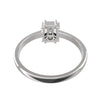 Chic TR011 Diamond Ring: 18k Emerald Cut Illusion