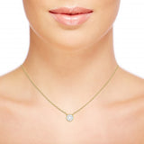 Round Diamond Necklace | Round Necklace | Trinity Designer Jewel