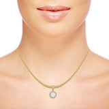 Round Diamond Illusion Necklace | Trinity Designer Jewel