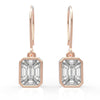 Exquisite TE022 Diamond Earrings with French Wires