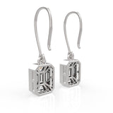 Glamorous TE022 18k Diamond Earrings with French Wires