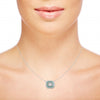 Sophisticated TNK015 Diamond Necklace Featuring Emerald Cut Illusion for Women and Girls

