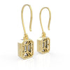 Stunning TE022 18k Diamond Earrings with French Wires