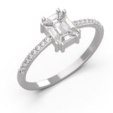 TR020 - Radiant 18k Diamond Ring