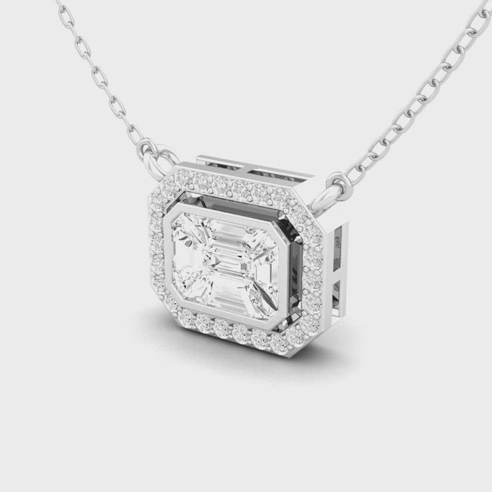 Diamond Pendant Necklace | Diamond Necklace | Trinity Designer Jewel