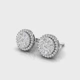 Illusion Diamond Earrings | Illusion Earrings | Trinity Designer Jewel